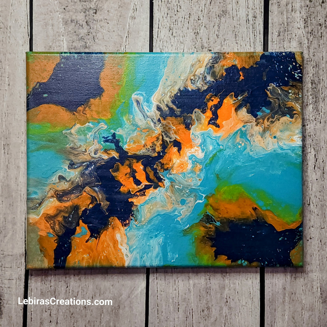 Canvas Abstract Art Unique Hand Painted - 11 x 14