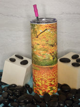 Load image into Gallery viewer, 20oz Tumbler Stainless Steel with Lid and Straw - Fall Trees and Leaves
