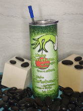 Load image into Gallery viewer, 20oz Tumbler Stainless Steel with Lid and Straw - Grinch Maybe Christmas
