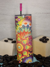 Load image into Gallery viewer, 20oz Tumbler Stainless Steel with Lid and Straw - Colorful Pinwheels
