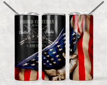 Load image into Gallery viewer, USA Flag Armed Forces Template Selections Available per Order
