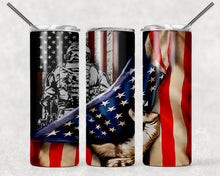 Load image into Gallery viewer, USA Flag Armed Forces Template Selections Available per Order
