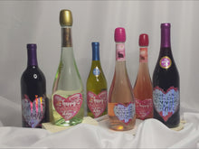 Load and play video in Gallery viewer, Valentine&#39;s Day - Wine or Sparkling Wine Bottle Customized
