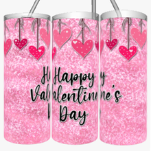 Load image into Gallery viewer, Valentine&#39;s Day - Tumbler Stainless Steel with Lid and Straw - 20oz Personalized
