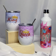 Load image into Gallery viewer, Valentine&#39;s Day - Splatter Paint Tumbler Stainless Steel Gift Set - 3pcs
