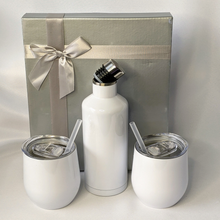 Load image into Gallery viewer, Valentine&#39;s Day - Our First Valentine&#39;s Day Tumbler Stainless Steel Gift Set - 3pcs
